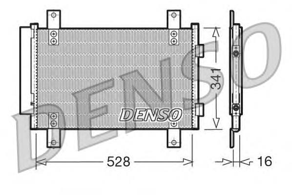 Радіатор кондиціонера DCN21007 Denso