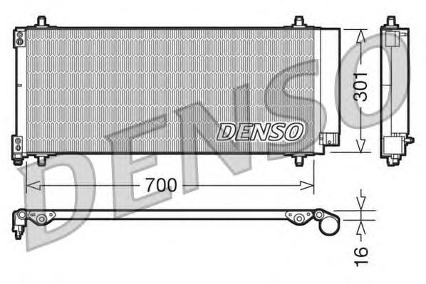 Радіатор охолодження кондиціонера Denso DCN21027
