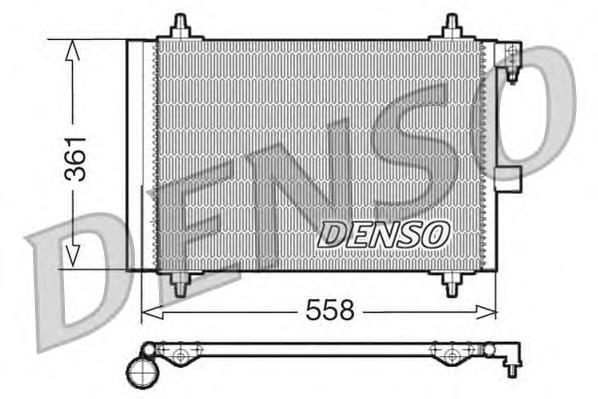Конденсатор кондиціонера Denso DCN21025 ціна, від 74.52 USD