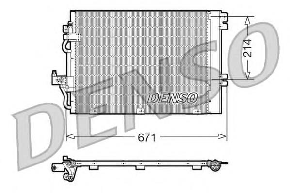 Конденсатор кондиціонера Denso DCN20009 ціна, від 108.52 USD
