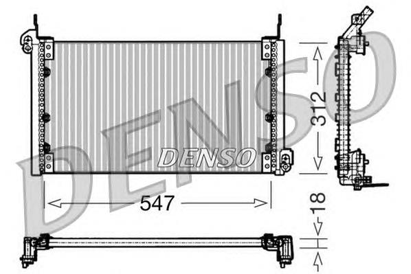 Конденсатор кондиціонера Fiat/Alfa/Lancia 46547673 ціна, від 191.14 USD
