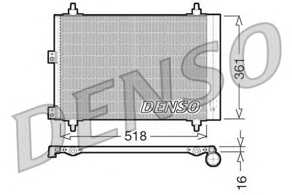 Радіатор охолодження кондиціонера Denso DCN07006