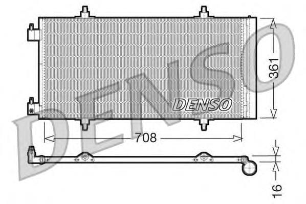 DCN07011 Denso радіатор кондиціонера