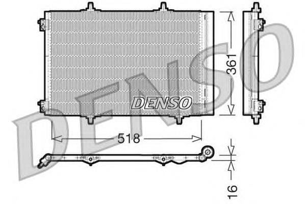 Радіатор охолодження кондиціонера Denso DCN07013