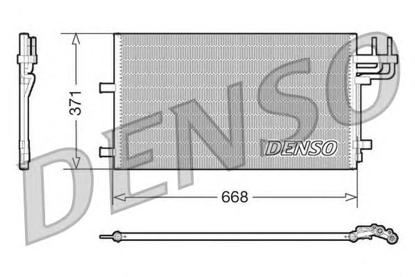 Радіатор кондиціонера DCN10007 Denso
