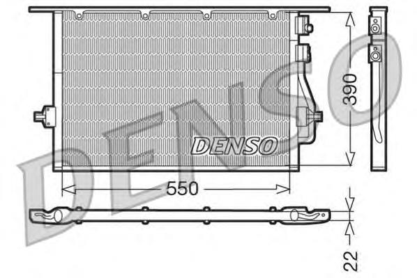 Радіатор охолодження кондиціонера Denso DCN10014