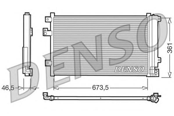 Радіатор охолодження кондиціонера Denso DCN09084