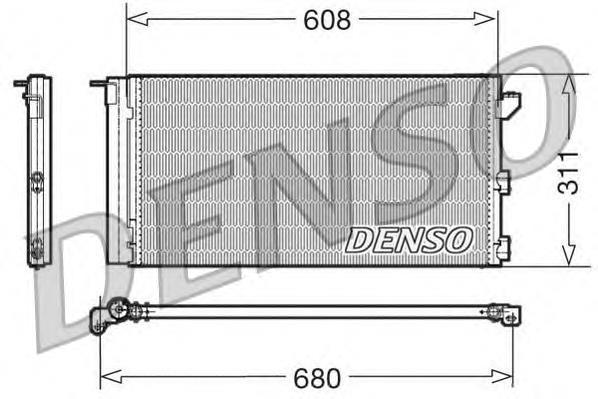 DCN09105 Denso радіатор кондиціонера