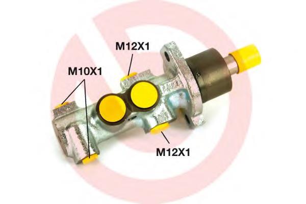 Циліндр головний гальма (Гідротормоз) Brembo M61048 ціна, від 53.69 USD
