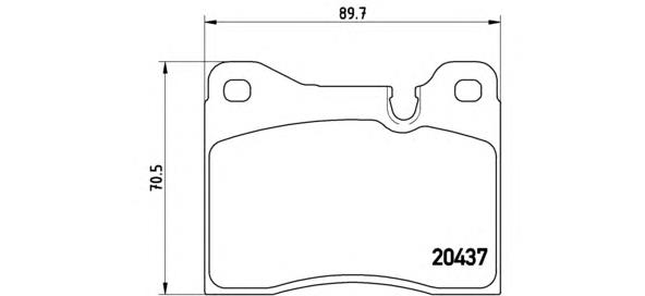 Колодки гальмівні передні, дискові P06002 Brembo