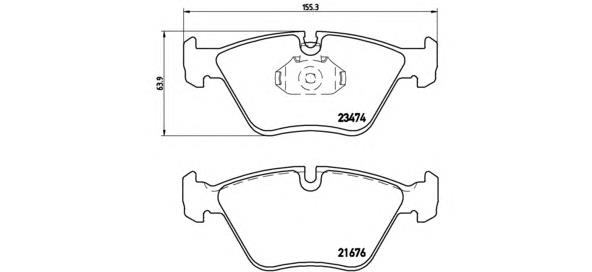 P06042 Brembo Передні гальмівні колодки