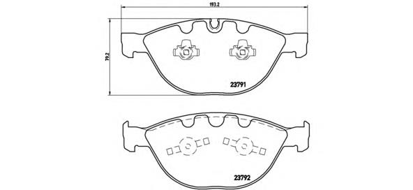 Тормозні колодки Brembo P06047