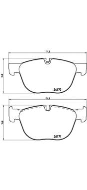 Передні тормозні колодки P06049 Brembo