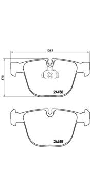 Задні дискові колодки Brembo P06050