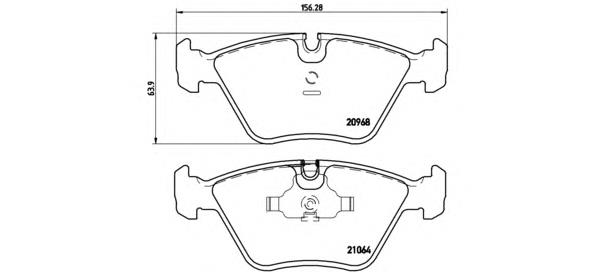P06012 Brembo Передні гальмівні колодки