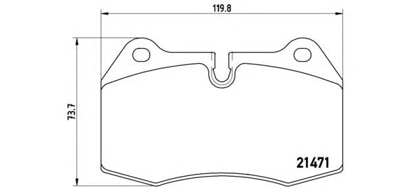 Гальмівні колодки Brembo P06018 ціна, від 36.99 USD