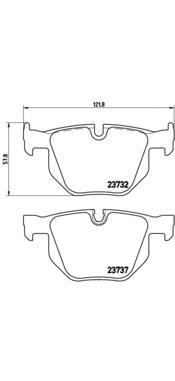 Задні гальмівні колодки Brembo P06033 ціна, від 41.63 USD