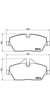 Купити P06034 Brembo Колодки гальмівні передні, дискові