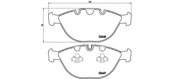 Купити P06028 Brembo Колодки гальмівні передні, дискові
