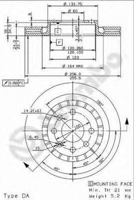 Гальмівні диски передні 09960824 Brembo