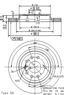 Гальмівні диски 09950511 Brembo