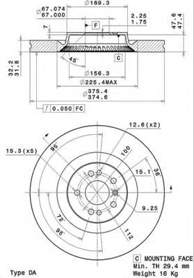 Гальмівні диски передні 09R10511 Brembo