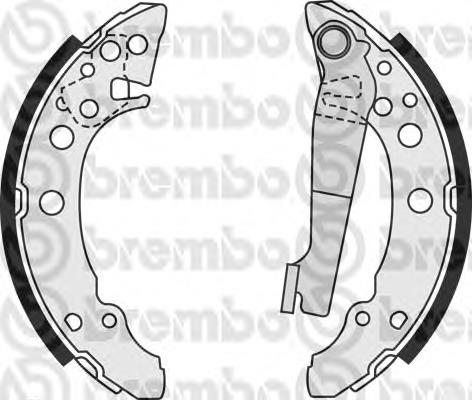S85535 Brembo колодки гальмові задні, барабанні