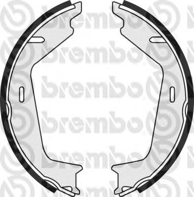 Колодки стоянкового гальма Brembo S86511