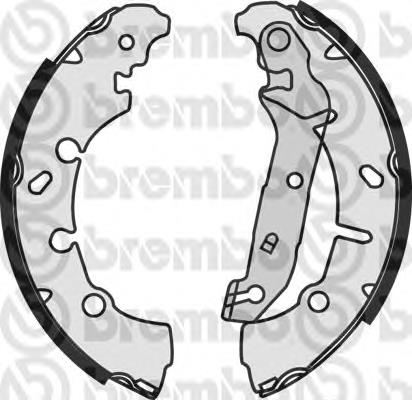 S24532 Brembo Колодки гальмівні задні, барабанні