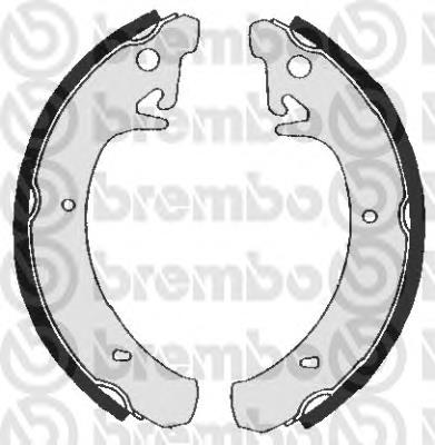 Колодки гальмові задні, барабанні S41503 Brembo