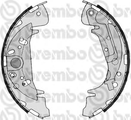 Колодки ручника/стоянкового гальма S11504 Brembo