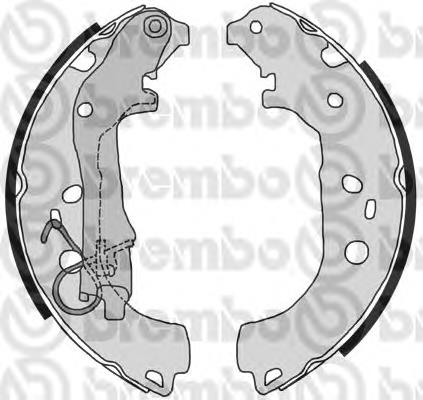 Колодки гальмові задні, барабанні S23518 Brembo
