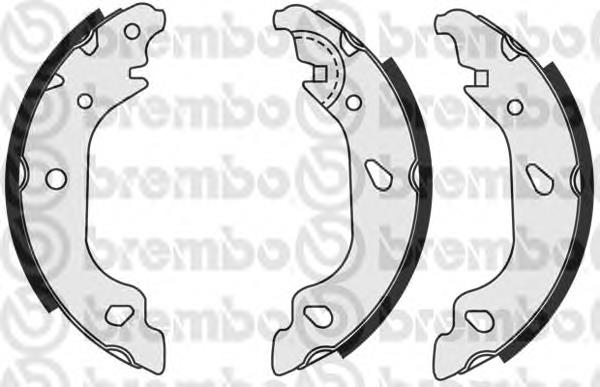 S23551 Brembo Колодки гальмівні задні, барабанні