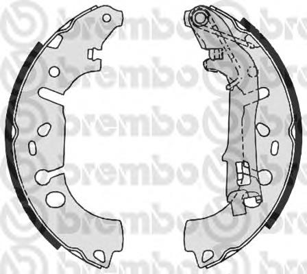 S23531 Brembo Колодки гальмівні задні, барабанні
