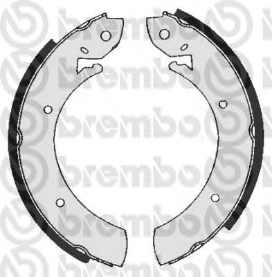 S68513 Brembo Колодки гальмівні задні, барабанні