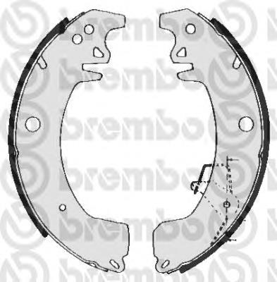 Колодки гальмові задні, барабанні S68537 Brembo