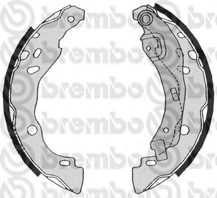 S68525 Brembo Колодки гальмівні задні, барабанні