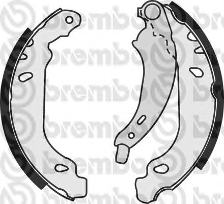 S61525 Brembo Колодки гальмівні задні, барабанні