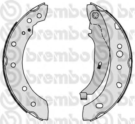 Колодки гальмові задні, барабанні S61527 Brembo