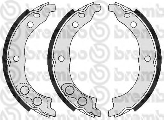Колодки ручника / стоянкового гальма Brembo S61541 ціна, від 17.84 USD