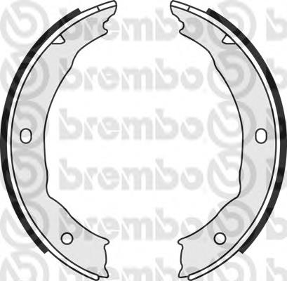 Колодки стоянкового гальма Brembo S61540