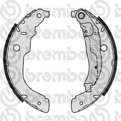 Колодки гальмові задні, барабанні S61528 Brembo