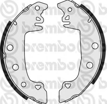 Колодки гальмові задні, барабанні S61537 Brembo