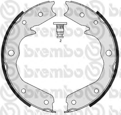 Колодки ручника / стоянкового гальма Brembo S59527 ціна, від 28.93 USD