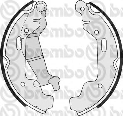 Колодки гальмові задні, барабанні Brembo S59516 ціна, від 19.87 USD