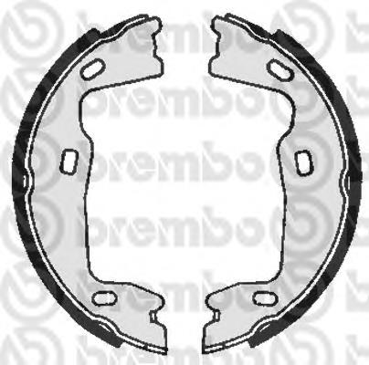 S59521 Brembo колодки ручника/стоянкового гальма