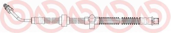 T61059 Brembo Шланг гальмівний задній, лівий