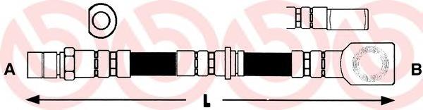 Шланг гальмівний передній T59057 Brembo