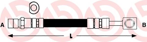 Купити T59009 Brembo Гальмівні шланги передні