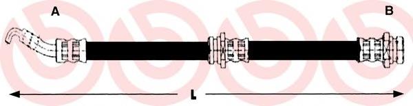 Шланг гальмівний передній T54011 Brembo